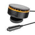 thumbnail image 1 of Tachiuwa 12V Car Heater Fan Portable 360 degree Rotatable Windshield Defogger and Defroster Yellow, 1 of 9