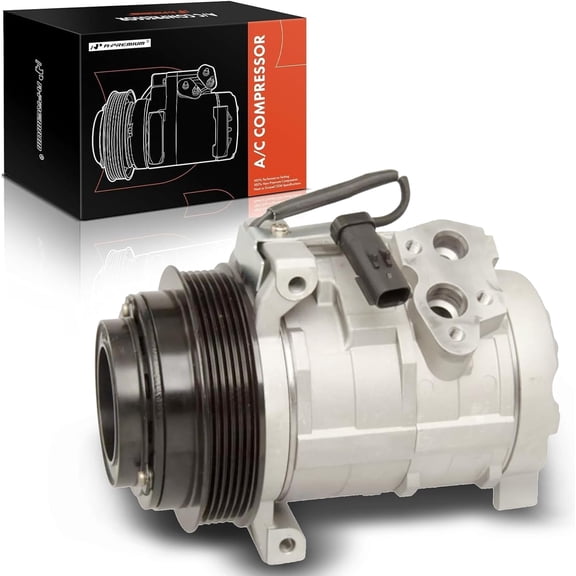 A-Premium Air Conditioner AC Compressor with Clutch Compatible with Chrysler Town & Country, Dodge Grand Caravan, Volkswagen Routan, 2008-2010, 4.0L V6