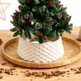 thumbnail image 1 of Collares para árboles de , adornos navideños decorativos de lujo para árboles artificiales, base redonda para soporte navideño, cubierta para Blanco, 1 of 8