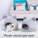 thumbnail image 5 of Billuyoard Gato cama casa nido 2 en 1 gato cama camas esteras felpa perrera cachorro cojín perros pequeños gatos nido lavable cueva gatos camas Perchas para gatos Gris SG Billuyoard PT000068-03, 5 of 6
