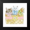 thumbnail image 2 of Grove, Beth 15x15 Black Modern Framed Museum Art Print Titled - Easter Kitties I, 2 of 5