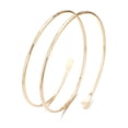 thumbnail image 3 of Brazalete minimalista Sandoo Brazalete dorado para el brazo Brazalete para el brazo superior Brazalete para el brazo superior Brazalete delicado en capas para el brazo Brazalete para el brazo Joyería, 3 of 8