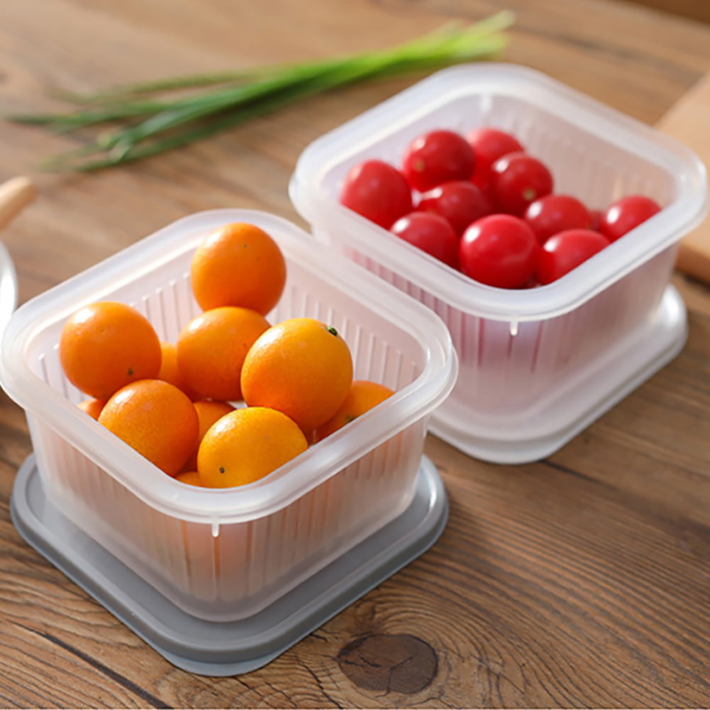 1pc 4-in-1 Multifunctional Fruit and Vegetable Storage Container with  Draining Crisper and Strainers - Keep Your Food Fresh and Organized in the  Kitch