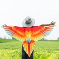 thumbnail image 3 of Conjunto de disfraz de pájaro para niños, capa y máscara de alas de loro, disfraz de Halloween para niños, chal, capa para juegos de rol, Festival de Rojo Salvador Dali Traje de actuación, 3 of 8