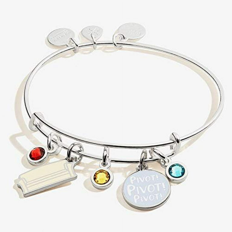 Alex and Ani Friends, Couch and Pivot Cluster Charm Bangle Shiny
