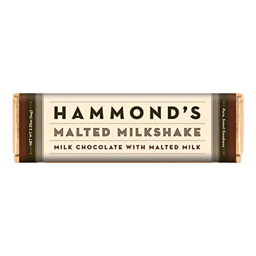 Hammond's Candies Malted Milkshake (Milk Chocolate) Chocolate Bar