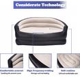 thumbnail image 3 of Inflatable Sofa Bed, Inflatable Deck Chair with Air Pump, Lazy Sofa Bed Air Couch for Camping, Foldable Lounge Chair for Bedroom, Living Room, Office, Travel, Camping , Double Size, 3 of 11