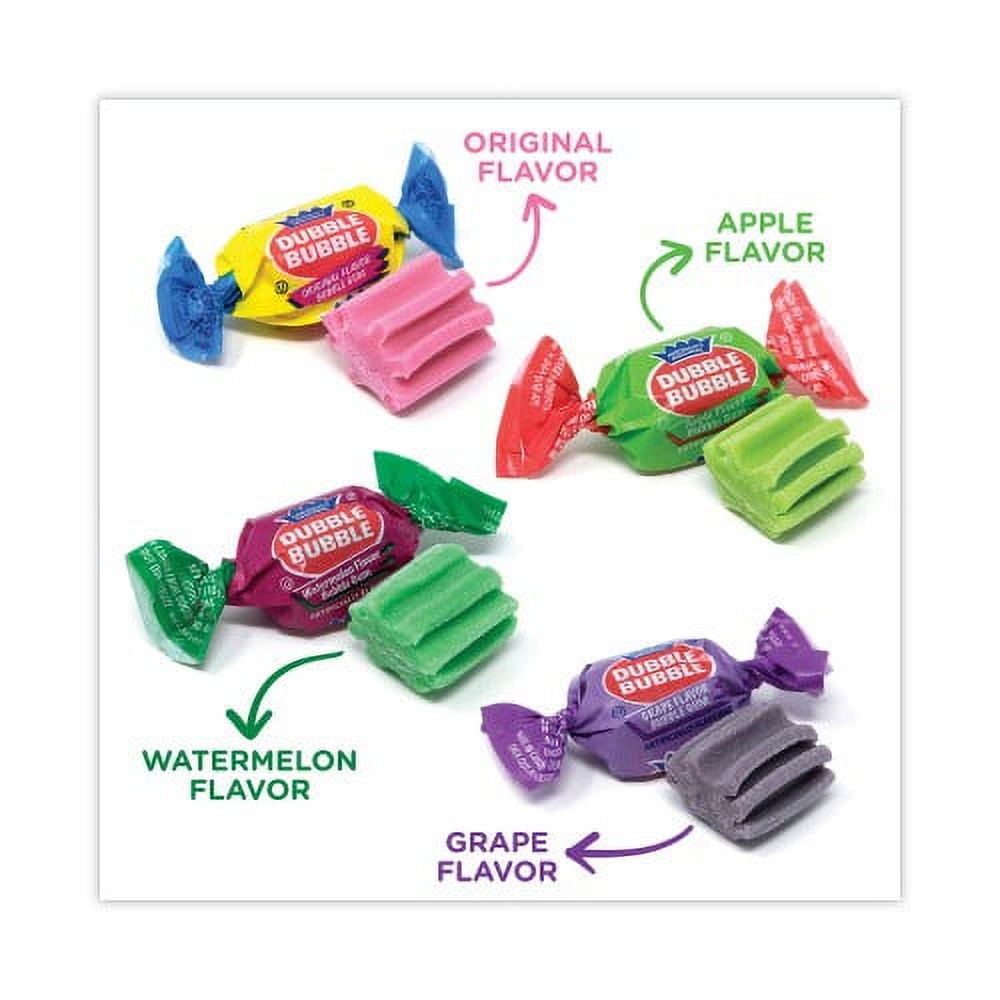 New Dubble Bubble Bubble Gum Assorted Flavor Twist Tub, 300 Pieces/Tub, Delivered in 1-4 Business Days,Each