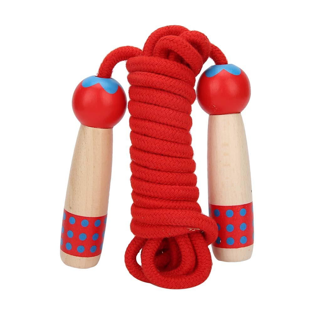 Reliable Best Children Wooden Handle Skipping Rope Animal Toddler ExerBJ 
