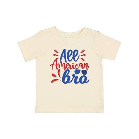 

Inktastic All-American Bro Red and Blue Design with Sunglasses Gift Baby Boy T-Shirt