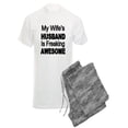 thumbnail image 1 of CafePress - My Wifes Husband Is Freaking Awesome Pajamas - Men's Light Pajamas, 1 of 1