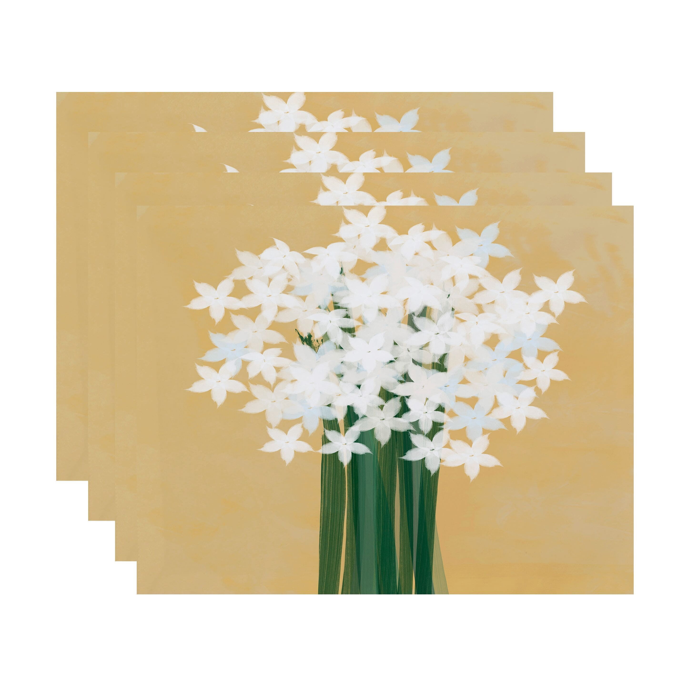 Holiday Essence Paperwhites Floral Print Placemat