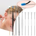 Ear Care Antiseptic Solution For Pierced Ears Stainless Steel Ear Picking Tool Set, Massage Ear
