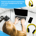 thumbnail image 7 of Bulktech Wired On-Ear Leather Headphones with 3.5mm Connector, Oval Metal Housing, Bulk Wholesale, 30 Pack, Black Color, 7 of 7