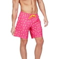 thumbnail image 7 of Tipsy Elves Men's Vacation Pink Banana Peel Stretch Swim Trunks Size XX-Large, 7 of 7