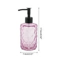 thumbnail image 4 of Unique Bargains 1 Pc Elegant Soap Pump Dispenser for Bathroom 11.15oz Pink Black, 4 of 6