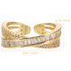 thumbnail image 2 of UPOUART Anillo Ajustable Abierto Dorado Con Para Añadir Estilo Y, 2 of 6