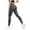 Dark Gray, variant on Powerband Resistance Leggings for Women,High Compression Workout Leggings with Built-in Resistance Bands Dark Gray,Size XXL