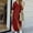 2# Wine my orders placed, variant on Women Cotton And Linen Shirt Dress Button Down Casual Maxi Dresses Loose Flowy Swing Long Sleeve Vacation Long Dress