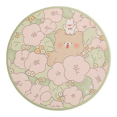 

Baiwo Cup Coaster Anti-skid Insulating Non-slip Multipurpose Water Absorbent Anti-scalding Decorate Table Flower Print Cup Pad for Desktop