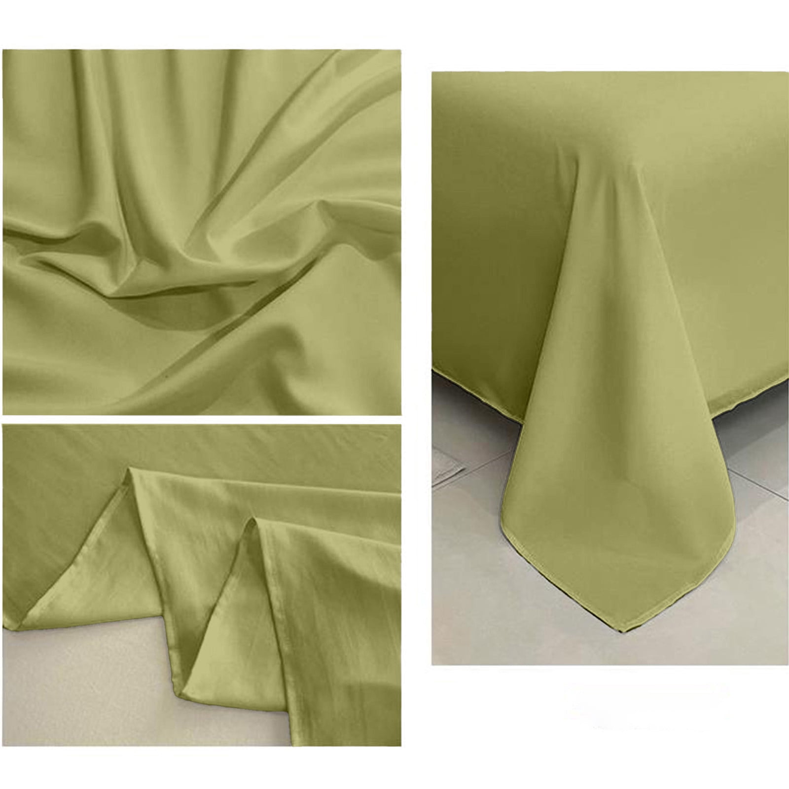 Xuniizn Queen Sheet Set, 87x91" Silky Cooling Sheets Queen, Extra Soft 1800 Microfiber Bamboo Sheets, Solid Color Bed Sheet, Hotel Luxury Smooth Satin Bedding Sheet for Hot Sleepers