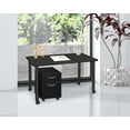 thumbnail image 2 of Regency Kee 48 x 24 in. Mobile Desk with Storage- Ash Grey Top, Black Legs, 2 of 7