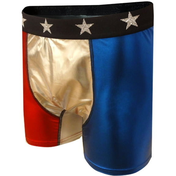 Mad Engine Mens American Flag Patriotic Boxer Briefs (Medium)