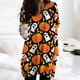 thumbnail image 1 of Vestido de Mujer Falda para Dormir de una Pieza Diseño de Halloween Manga Larga Cuello Redondo con Bolsillos Grandes Tipo 2 XXL, 1 of 4
