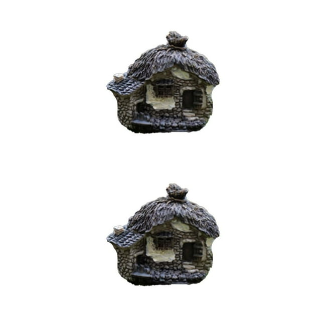 jesticaly Fairy Garden Kit Various Styles Waterproof Beautiful Eye-catching Exquisite Design Terrarium Decor Different Display Type 11 2Set