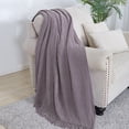 thumbnail image 4 of Bourina Rhombus Dark Lavender Throw Blanket for Couch, Suitable for Adult, Soft and Lightweight, 50"⨉60", 4 of 8