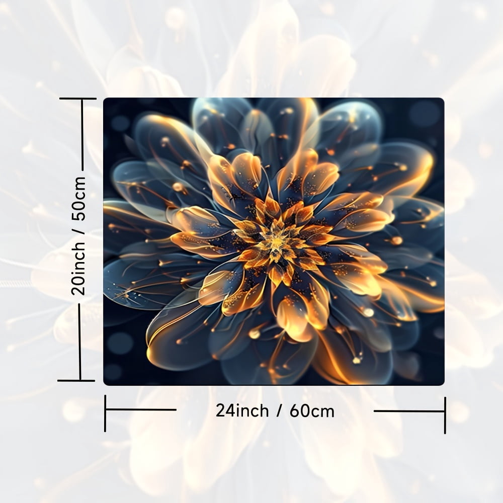 1pc 20in×24in/24in×24in, Flower Pattern, Washer And Dryer Top Protection Mat, Washing Machine Dust Cover Mat, Kitchen Accessories, Non-Slip, For Laundry Bathroom Home Decor, Room Decor
