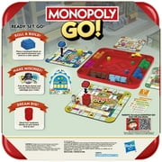 Monopoly GO! Board Game, Inspired by the Popular Mobile Board Game, 15 Mins., Family Games, Ages 8+
