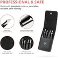 thumbnail image 4 of Zhuge Juego de pinzas de 6 piezas, kit de pinzas para cejas que incluye 4 pinzas, 1 tijera curva, 1 cepillo para cejas para eliminar el vello facial y los pelos encarnados, 4 of 5