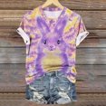 thumbnail image 4 of Camisas de Manga Larga para las Mujeres Suelto Ajuste Impreso Verano Sexy Cuello Redondo Superior, Poliéster Regular, 4 of 5