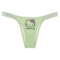 thumbnail image 4 of Ropa interior para parejas, ropa interior de Hello Kitty para mujer, pantalones de cintura baja con tanga de color liso y dibujos animados, accesorios para niñas, 4 of 5