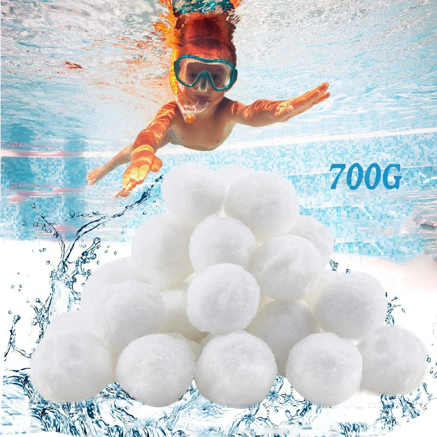 Filter Balls 700g für sandfilter alternativ Filtersand Quarzsand Pool Aquarium** 
