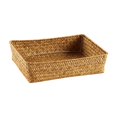 thumbnail image 3 of Aurorax Woven Storage Basket for Shelves Wicker Organizer Basket for Clutter Collapsible Space Saving Handwoven Water Hyacinth Decorative Storage Basket for Bedroom Office Living Room, 3 of 7