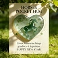 thumbnail image 2 of Pocket Hug Healing Card Year of the Horse, Pocket Hug Token with Encouragement Greeting and Heart Shaped Keepsake, Long Distance Relationship Comfort Gift for Friends Family Colleagues, HAODEJW, 2 of 7