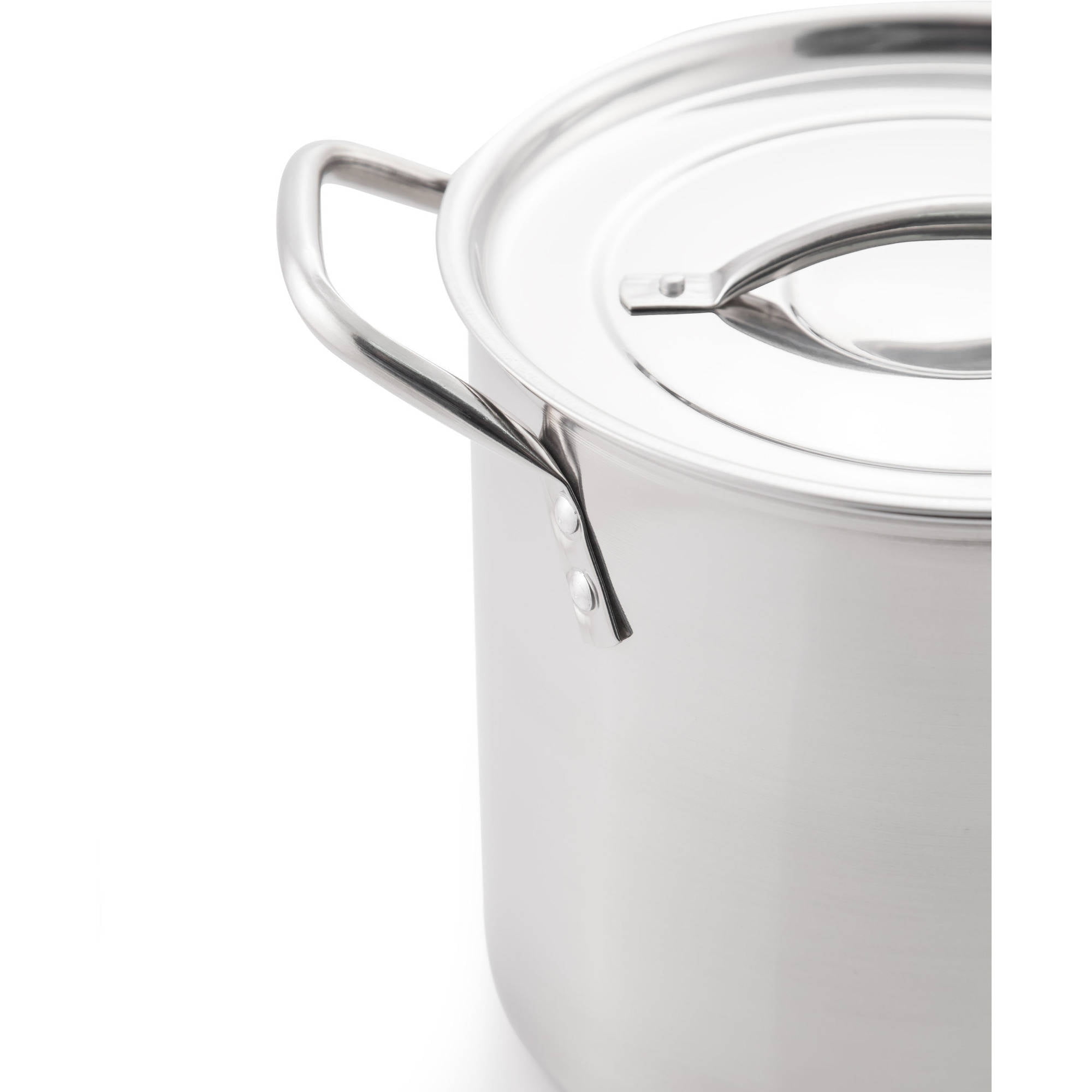Millvado Stock Pot, 6 Quart Stainless Steel Pot, StockPot With