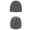 Grey, variant on Baseball Cap Fashion Keep Warm Winter Hats Knitted Wool Hemming Hat Hats For Women