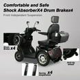 thumbnail image 6 of Xlluproid Heavy-Duty All-Terrain 4-Wheel Mobility Scooter,1000W Motor,500 lbs Weight Capacity, Electric Mobility Scooter for Adults,Seniors,and Handicapped,Black, 6 of 16