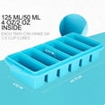 thumbnail image 2 of 1/2 Cup Silicone Freezer Tray With Lid - Silicone Freezer Molds 2-Pack For meal prep & freezing of various sauces and other dishes, oven and dishwasher safe, 2 of 6