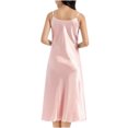 thumbnail image 2 of Amvlyk Sleepshirts for Women Modal Nightgown Sleepshirt Mid-Length Short Sleeve Nightshirt Round Neck Nightdress Loose Loungewear Casual Sleepwear House Dress Home Wear Pajamas, 2 of 2