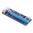 thumbnail image 1 of Cateissary 5/10 Uds. 2018 Golden VER009S PCI PCIE PCI-E Riser Card 009 s 6Pin naar 1X 16X USB3.0 adaptador LED Juegos de teclado y mouse para computadora, 1 of 6