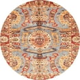 thumbnail image 1 of Ahgly Company Indoor Round Abstract Red Abstract Area Rugs, 8' Round, 1 of 6
