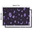 thumbnail image 6 of Halloween Purple Spooky Icons Summer Placemats Table Placemats Set Of 4-Linen Kitchen Washable Placemats Table Mats 11.8"x17.7" Non-Slip Heat Resistant, 6 of 6