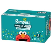 Pampers Baby Dry Baby Diapers Size 5, 78 Count (Select for More Options)