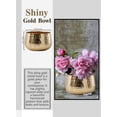 thumbnail image 2 of Serene Spaces Living 4.5" Gold Metal Bowl Vase, 2 of 6