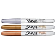 Sharpie Metallic Permanent Markers, Fine Point, Assorted Metallic, 36 Count