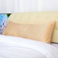 thumbnail image 6 of Unique Bargains 2 Pack Satin Body Pillowcases, Long Pillow Covers Silky for Hair and Skin, Champagne 20'x54', 6 of 8